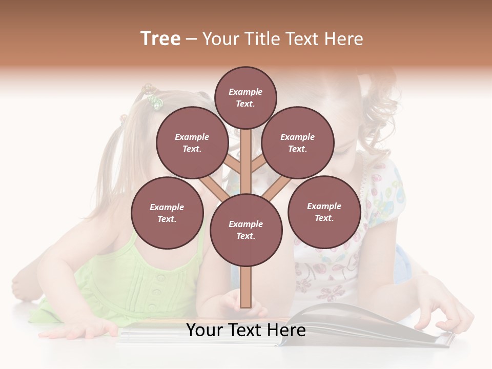 Enjoying Lying Schoolgirl PowerPoint Template