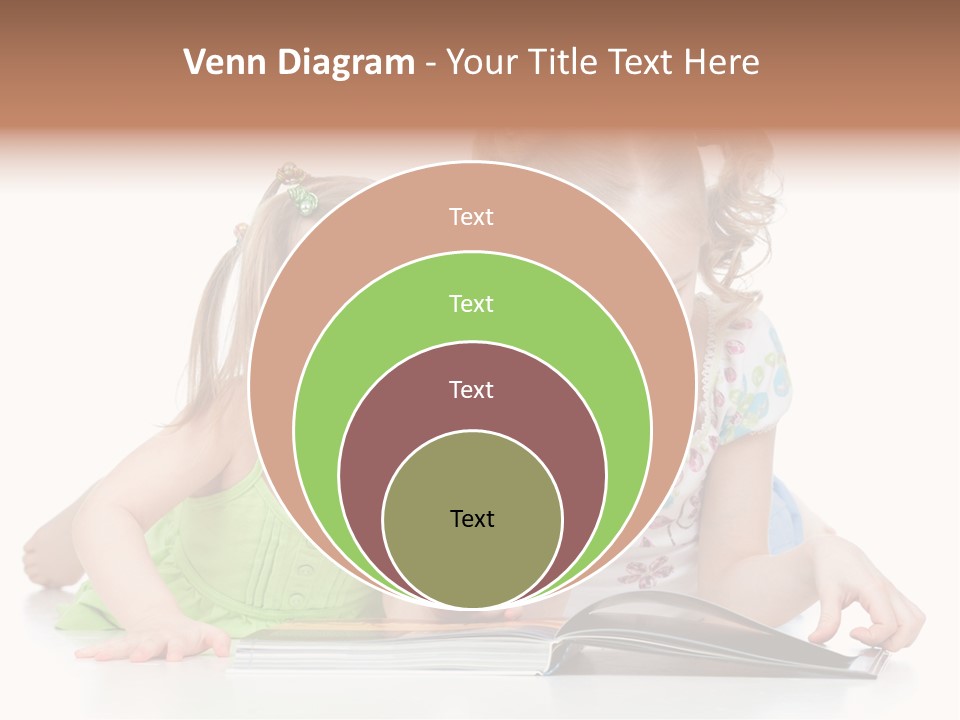 Enjoying Lying Schoolgirl PowerPoint Template