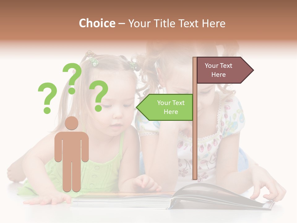 Enjoying Lying Schoolgirl PowerPoint Template