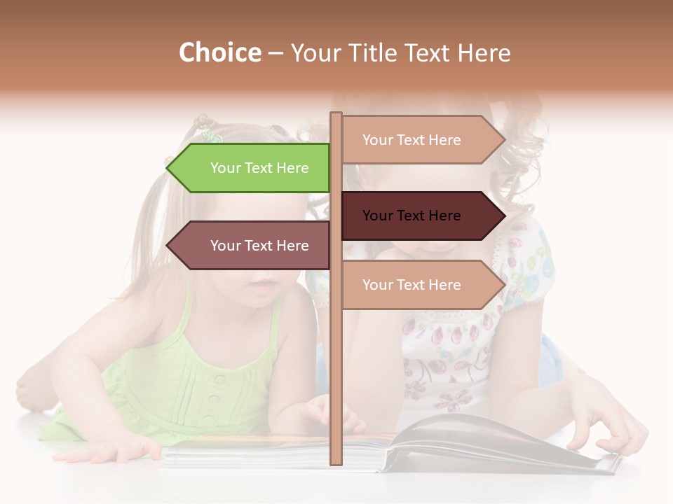 Enjoying Lying Schoolgirl PowerPoint Template