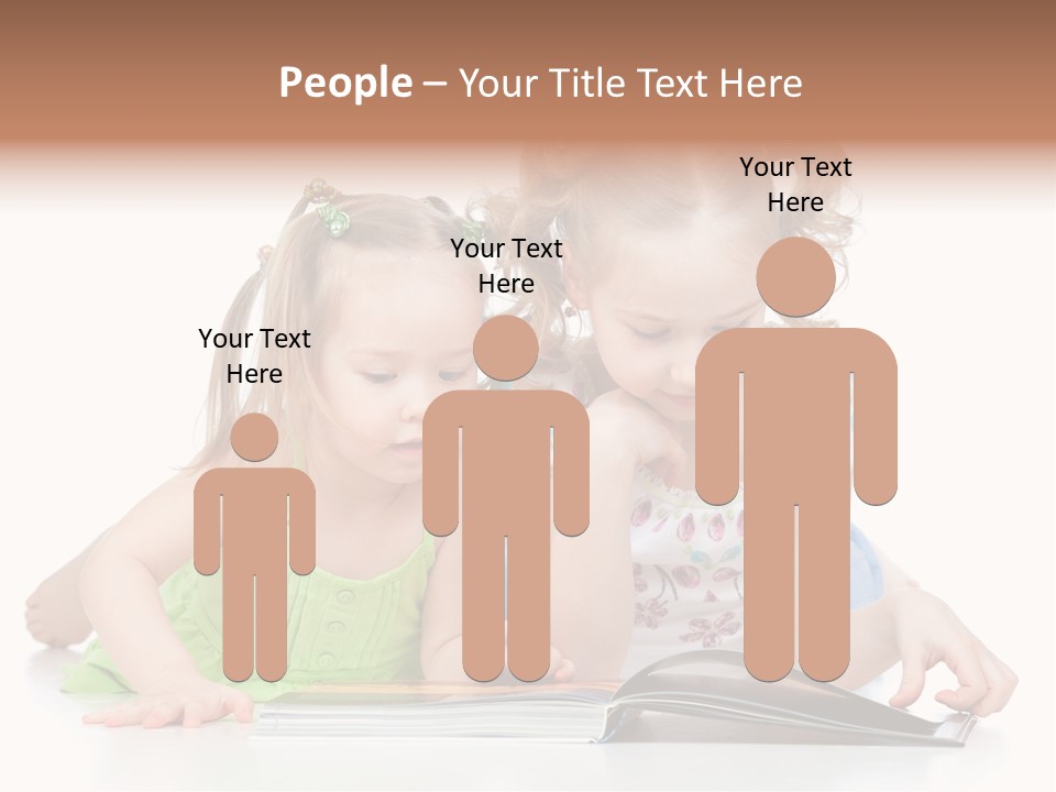 Enjoying Lying Schoolgirl PowerPoint Template