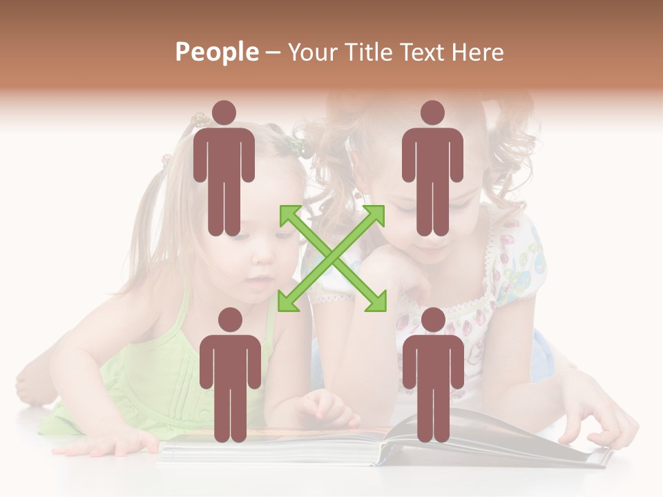 Enjoying Lying Schoolgirl PowerPoint Template