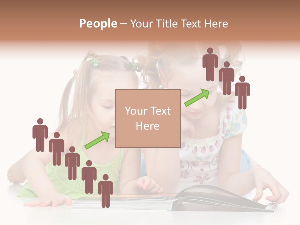 Enjoying Lying Schoolgirl PowerPoint Template