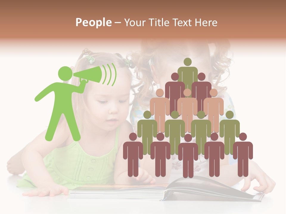 Enjoying Lying Schoolgirl PowerPoint Template