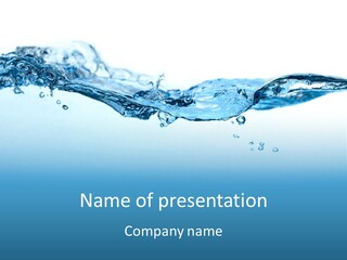 Wave Liquid Splash PowerPoint Template