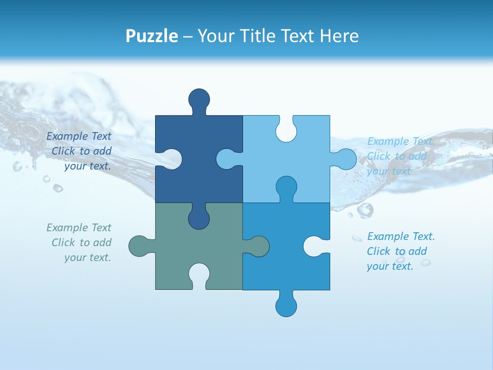 Wave Liquid Splash PowerPoint Template