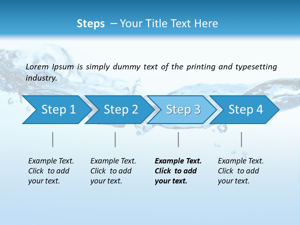 Wave Liquid Splash PowerPoint Template