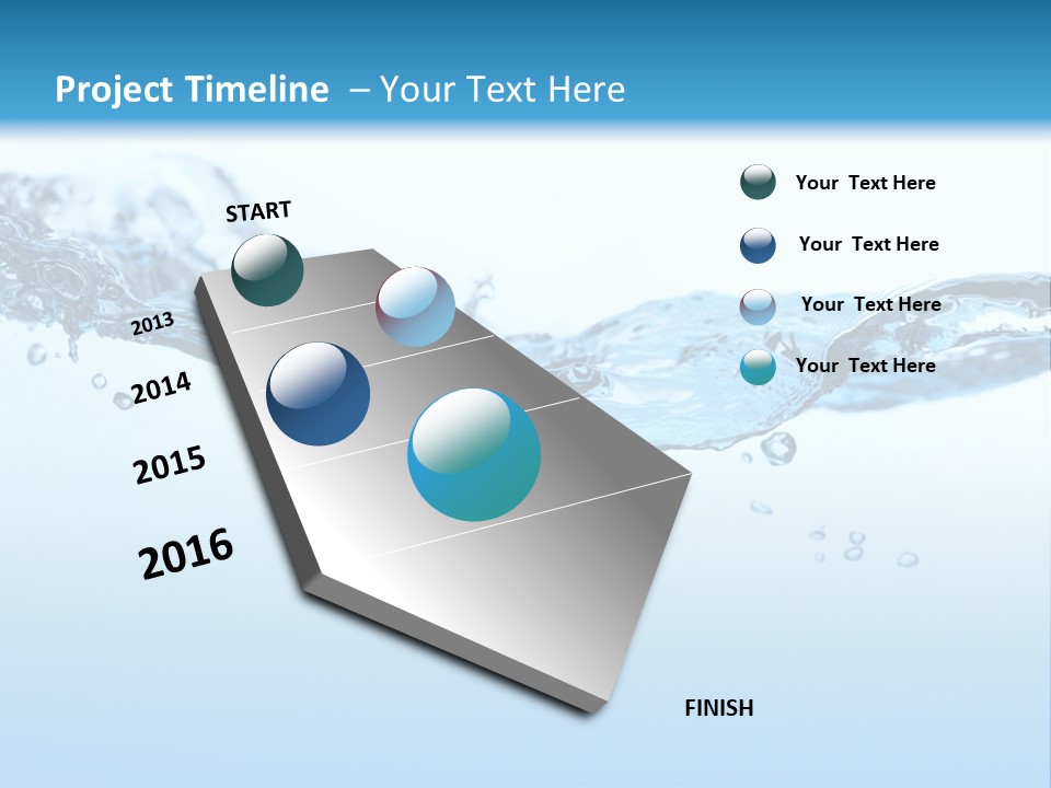 Wave Liquid Splash PowerPoint Template