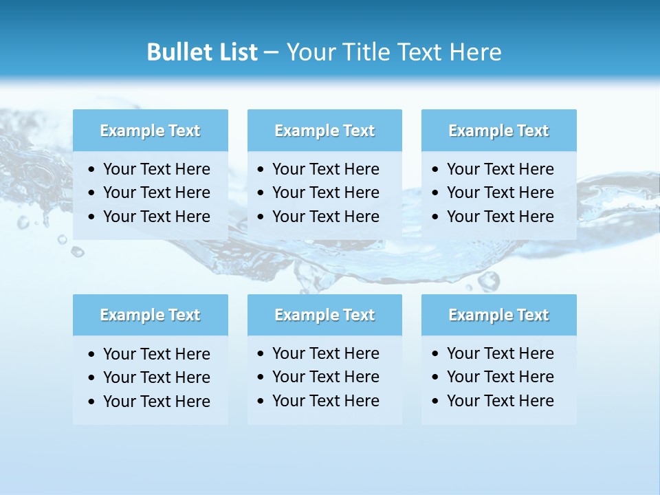 Wave Liquid Splash PowerPoint Template