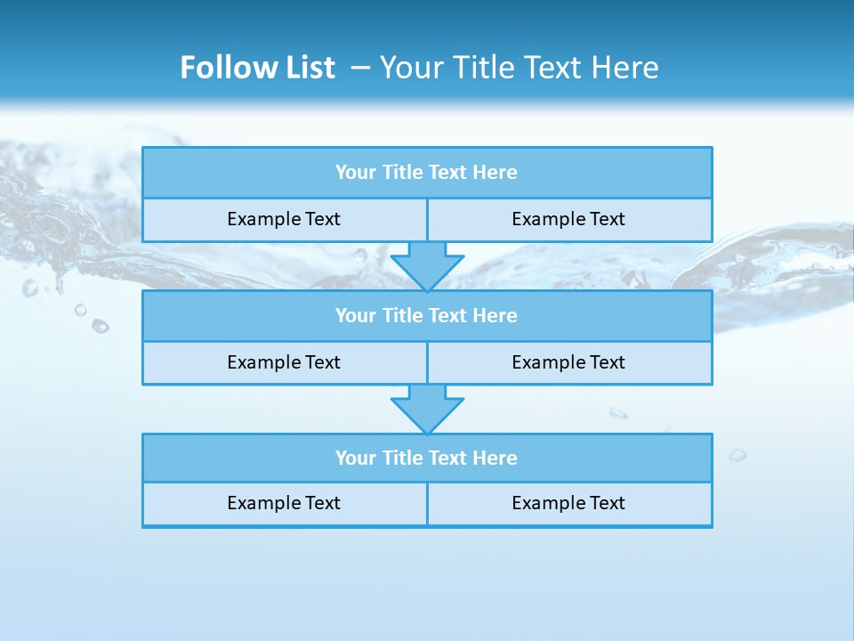 Wave Liquid Splash PowerPoint Template
