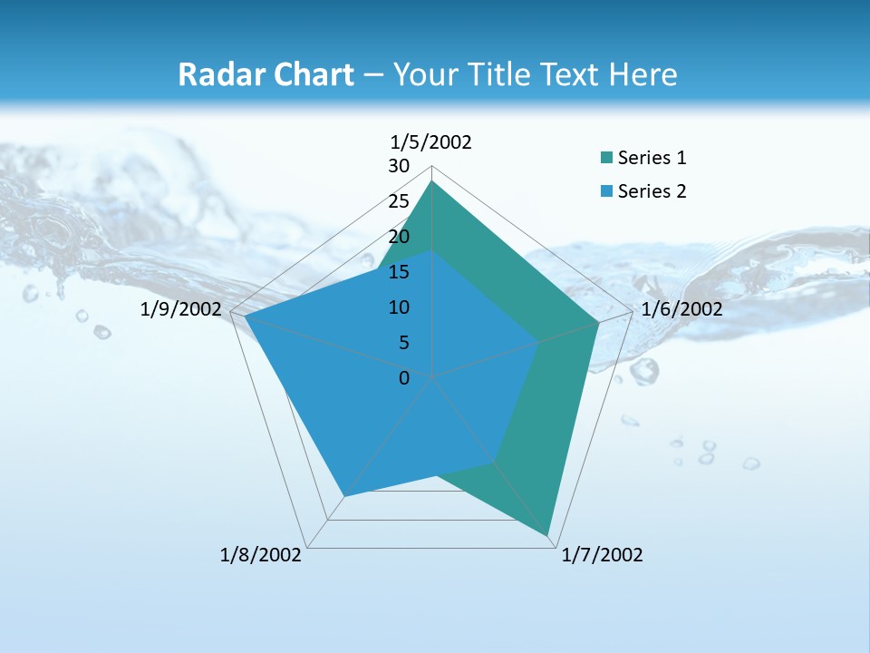 Wave Liquid Splash PowerPoint Template