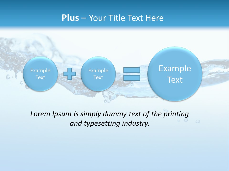 Wave Liquid Splash PowerPoint Template