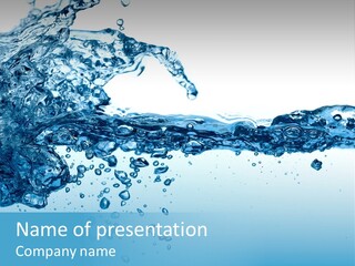 Motion Drip Droplet PowerPoint Template