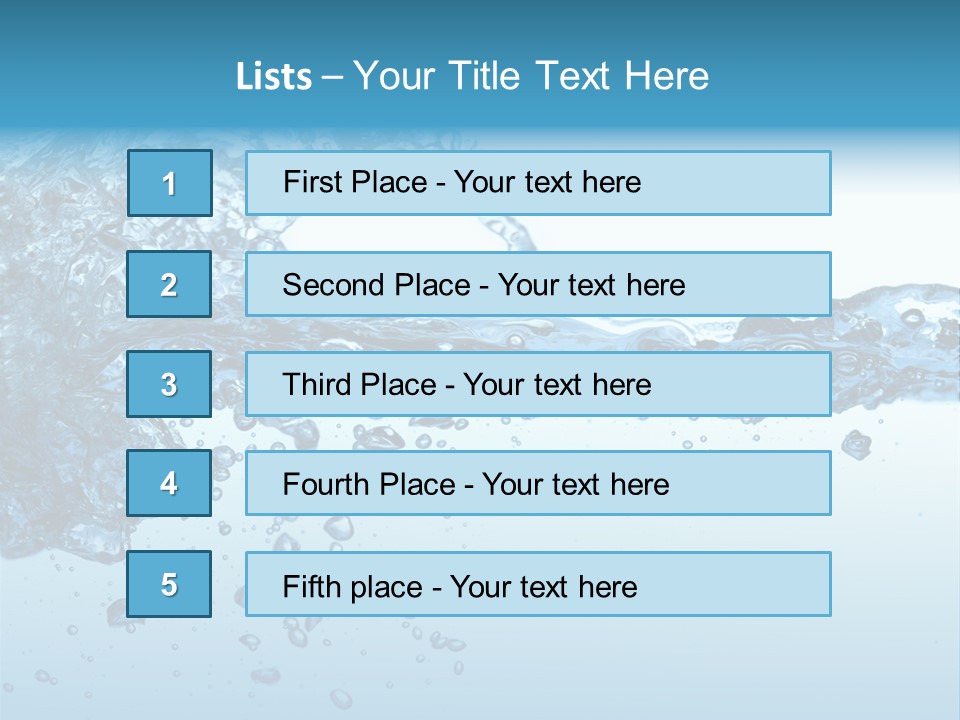 Motion Drip Droplet PowerPoint Template