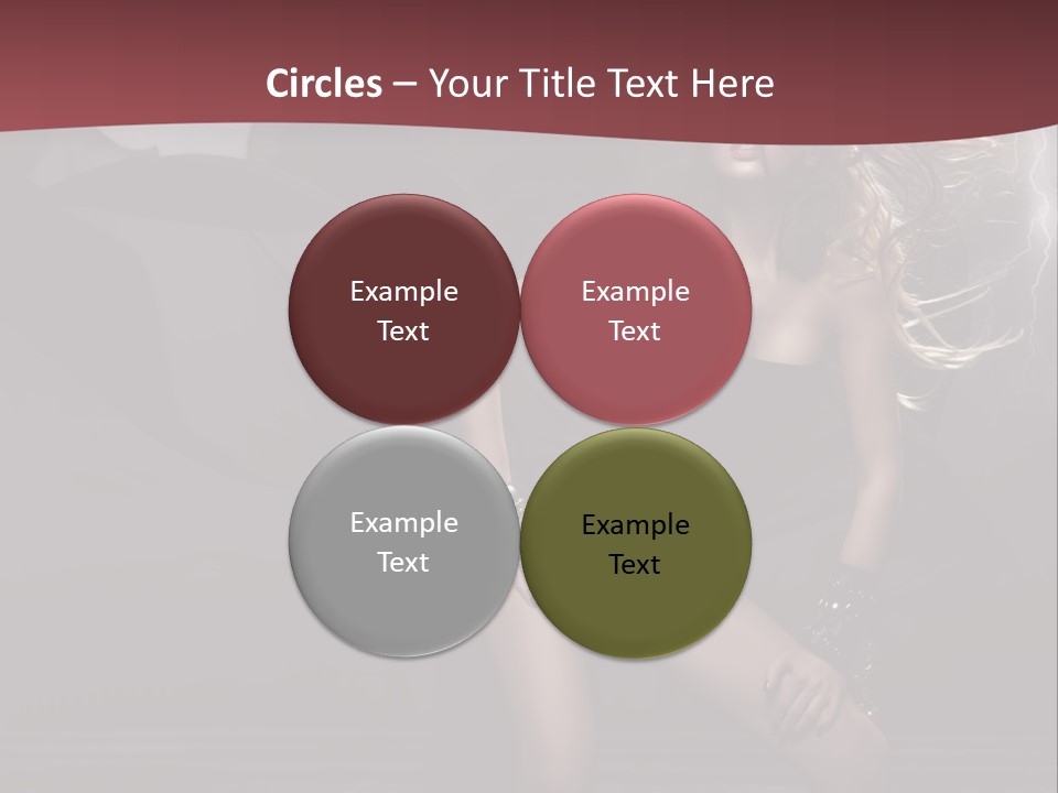 Trendy Clothes Dark PowerPoint Template