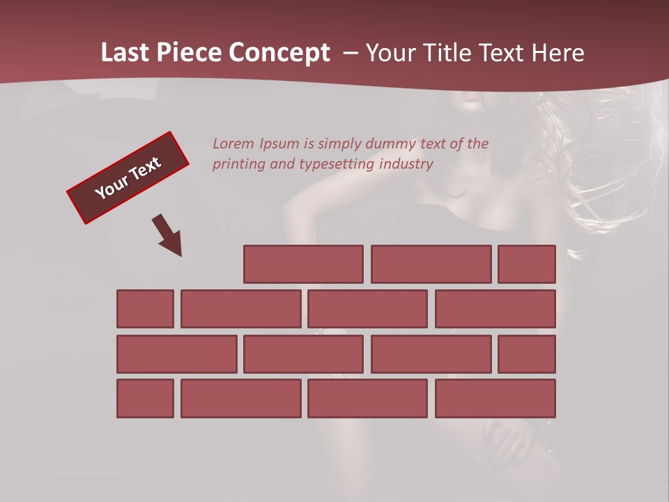 Trendy Clothes Dark PowerPoint Template