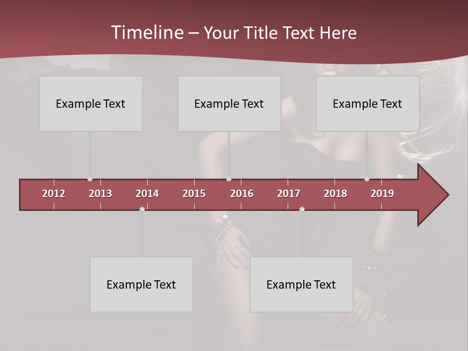 Trendy Clothes Dark PowerPoint Template