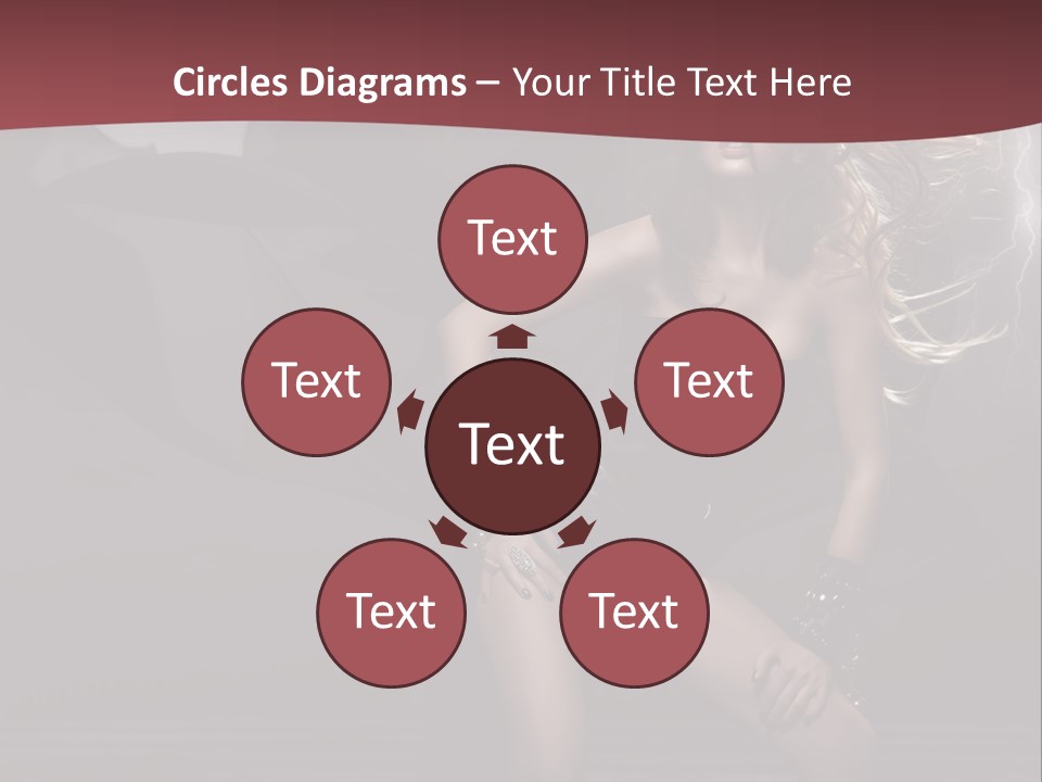 Trendy Clothes Dark PowerPoint Template