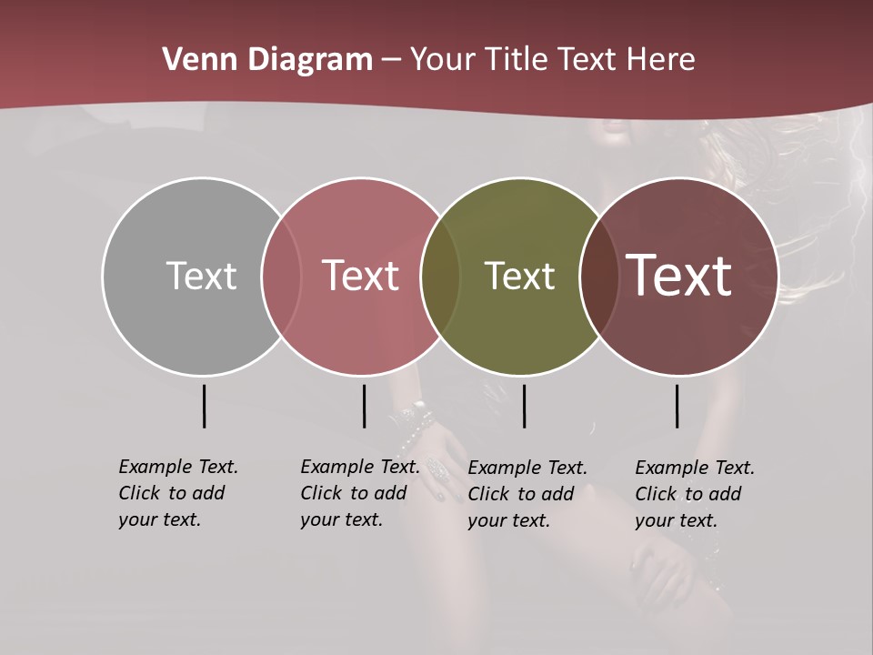 Trendy Clothes Dark PowerPoint Template