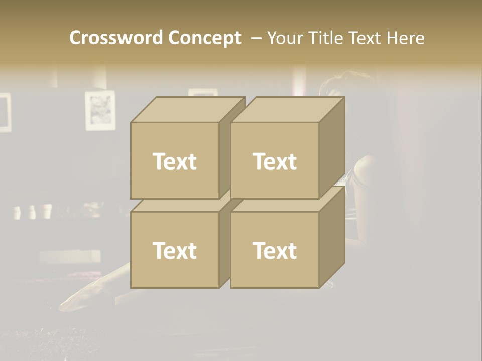 Female Showing Attractive PowerPoint Template