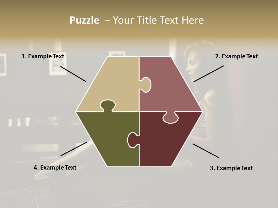 Female Showing Attractive PowerPoint Template