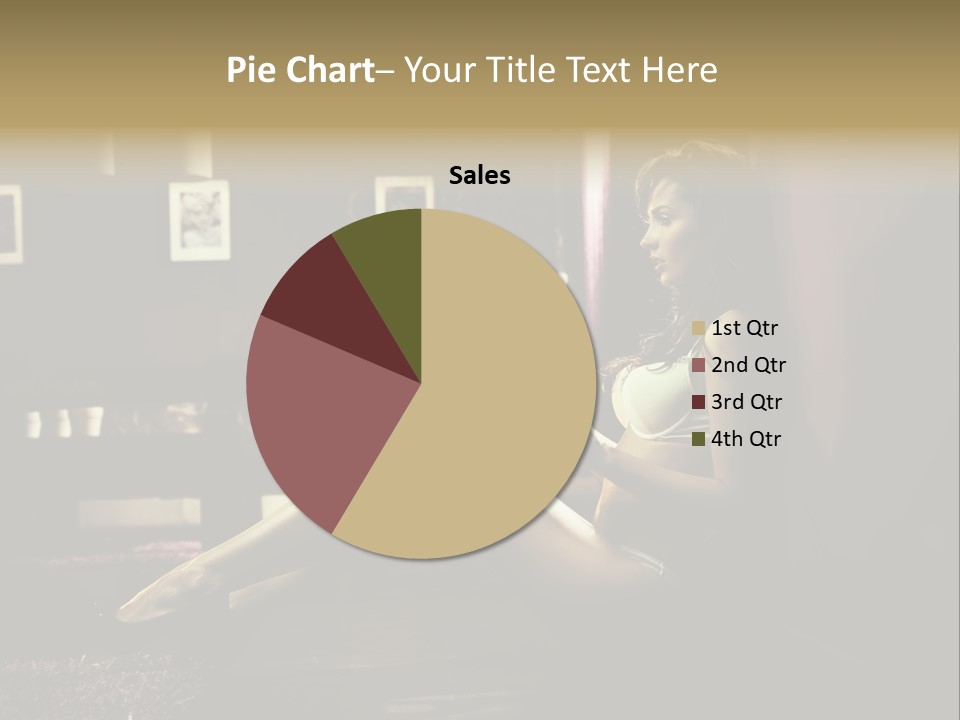 Female Showing Attractive PowerPoint Template
