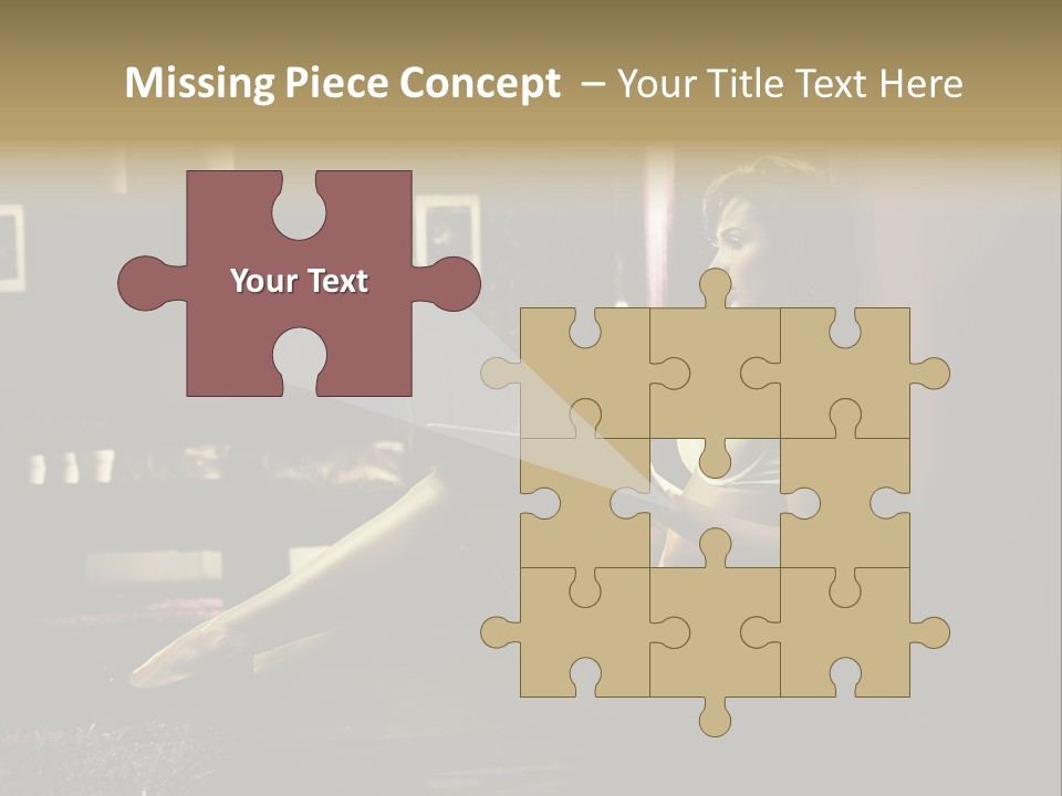 Female Showing Attractive PowerPoint Template