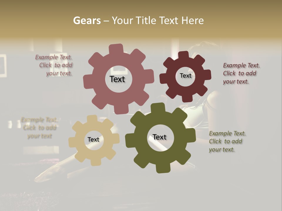 Female Showing Attractive PowerPoint Template