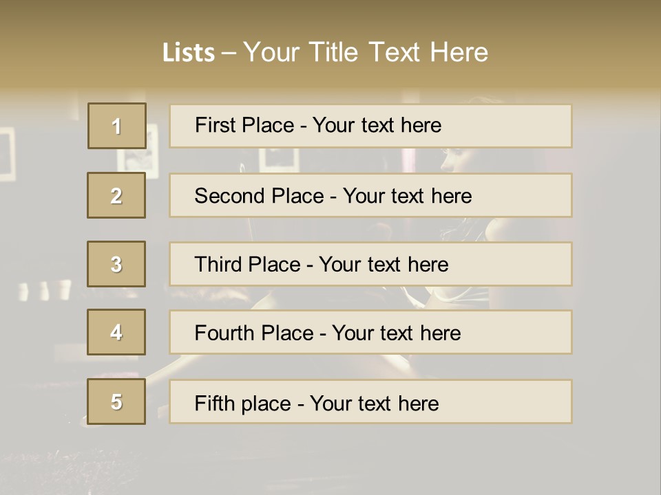 Female Showing Attractive PowerPoint Template