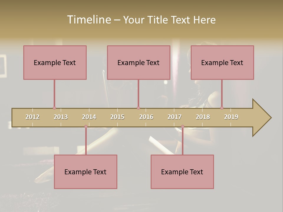 Female Showing Attractive PowerPoint Template