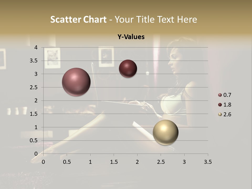 Female Showing Attractive PowerPoint Template