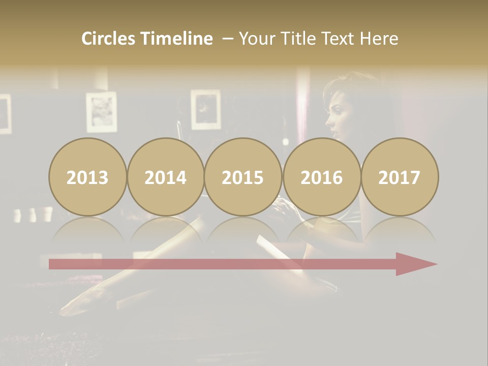 Female Showing Attractive PowerPoint Template