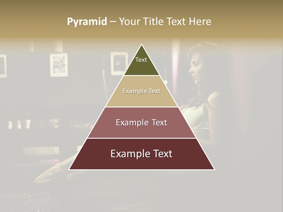 Female Showing Attractive PowerPoint Template