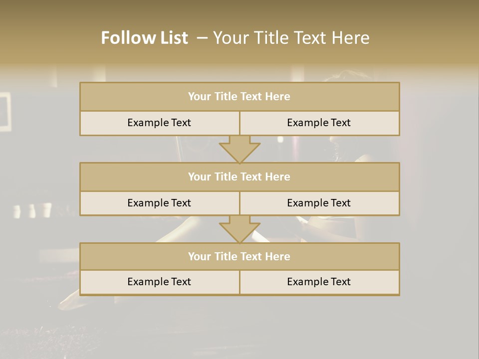 Female Showing Attractive PowerPoint Template