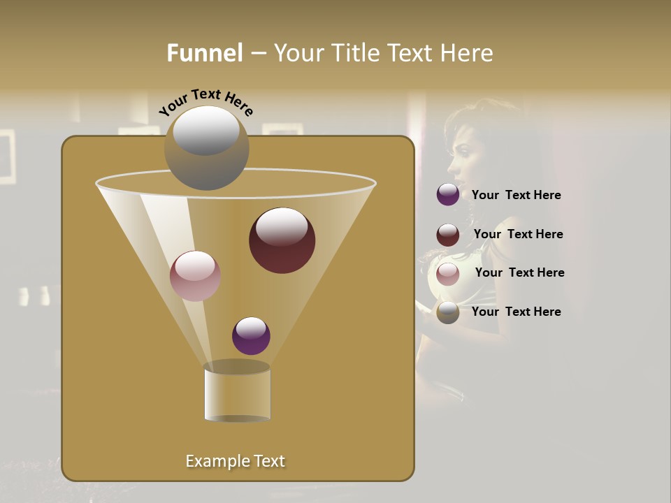 Female Showing Attractive PowerPoint Template