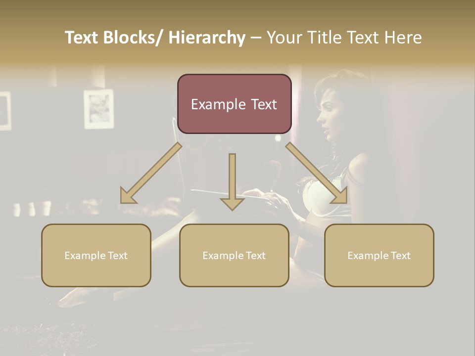 Female Showing Attractive PowerPoint Template