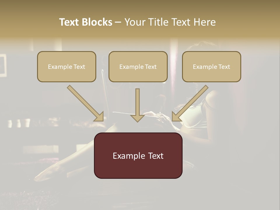 Female Showing Attractive PowerPoint Template