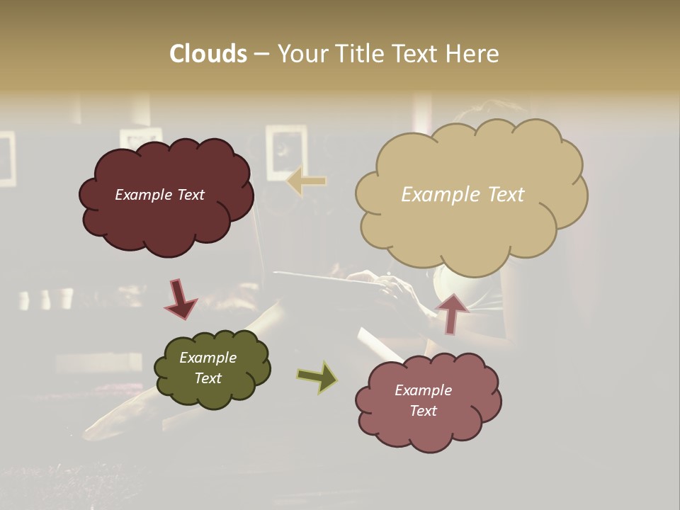 Female Showing Attractive PowerPoint Template