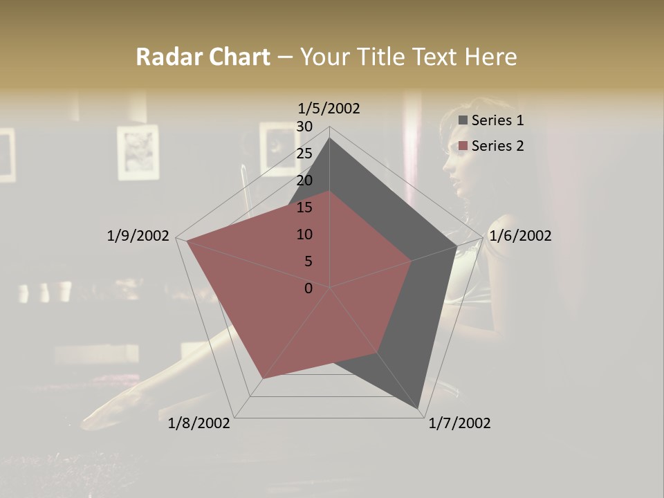 Female Showing Attractive PowerPoint Template