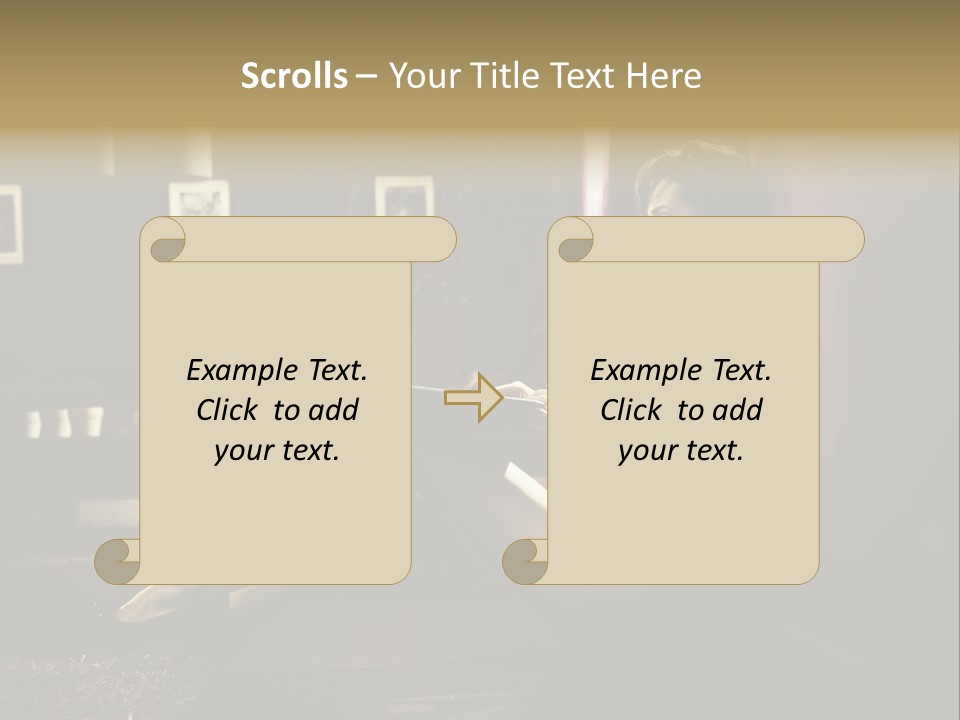 Female Showing Attractive PowerPoint Template