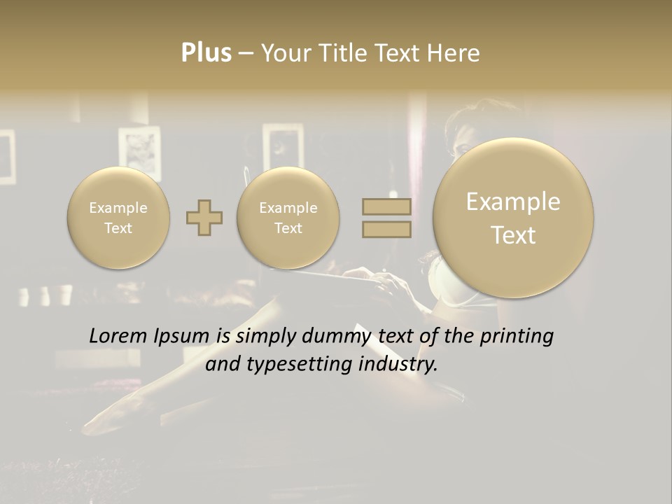 Female Showing Attractive PowerPoint Template