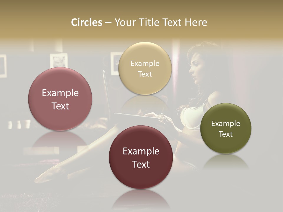 Female Showing Attractive PowerPoint Template