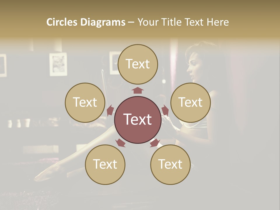Female Showing Attractive PowerPoint Template