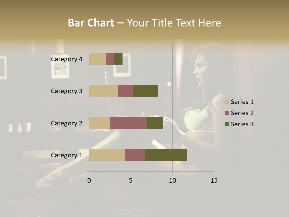 Female Showing Attractive PowerPoint Template