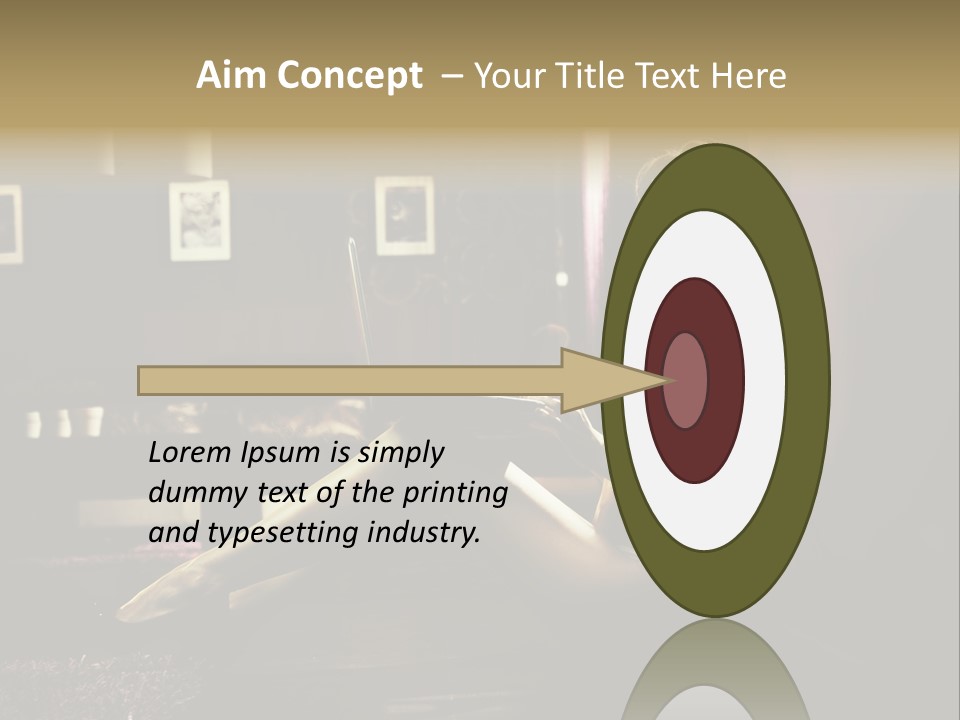 Female Showing Attractive PowerPoint Template