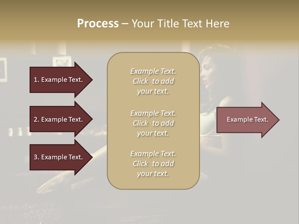 Female Showing Attractive PowerPoint Template