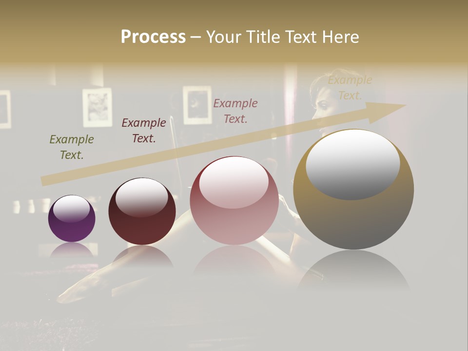 Female Showing Attractive PowerPoint Template