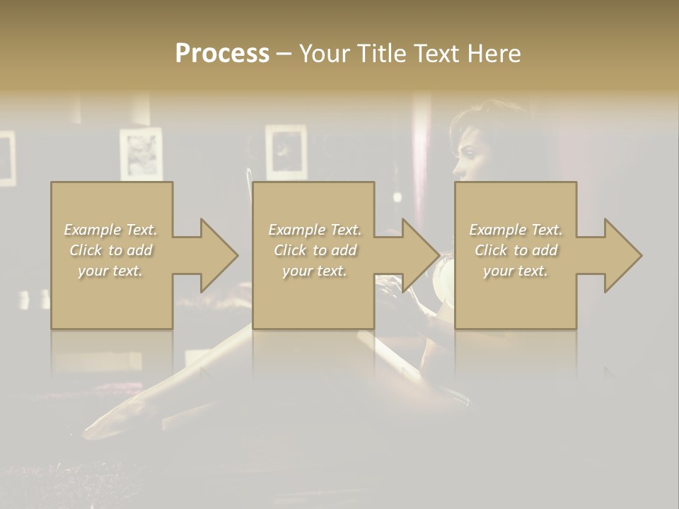 Female Showing Attractive PowerPoint Template