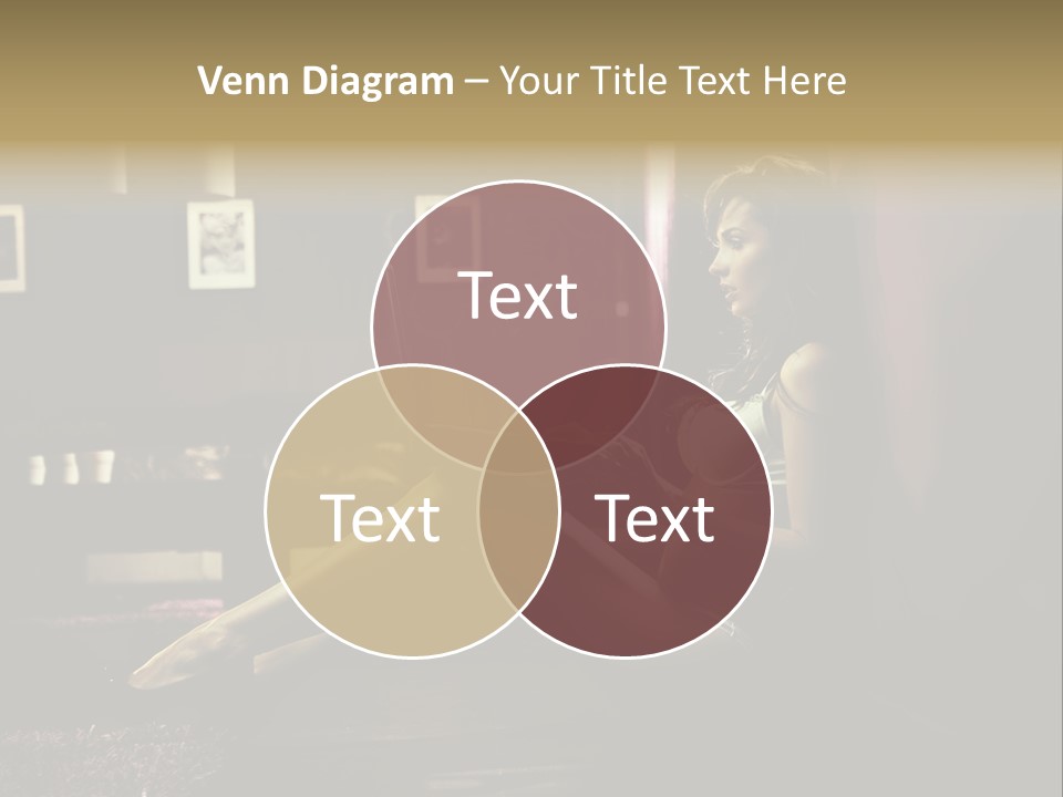 Female Showing Attractive PowerPoint Template