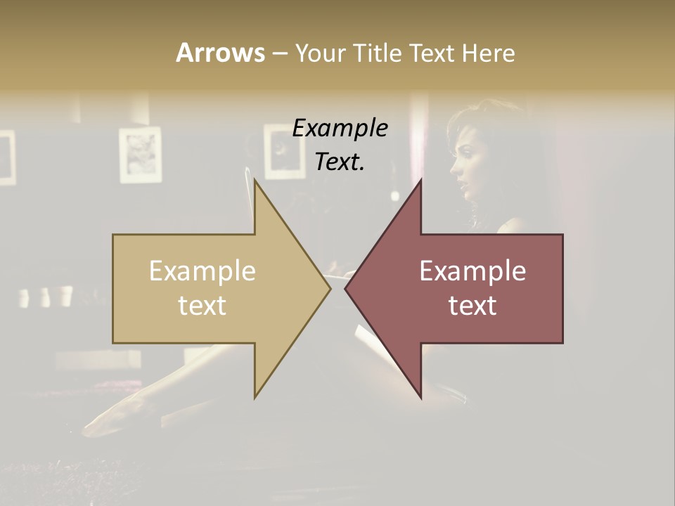 Female Showing Attractive PowerPoint Template